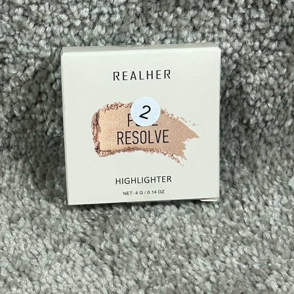 Realher Highlighter Resolve‎ Champagne Shimmer Face Makeup 4g